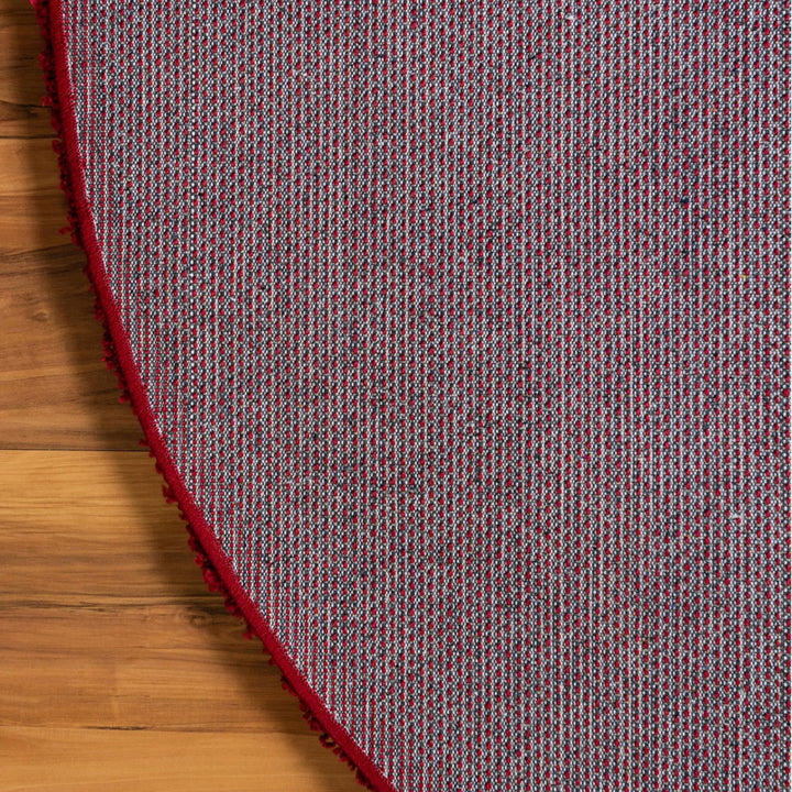 Angeline Cherry Red Area Rug Ebern Designs Rug Size: Round 8'