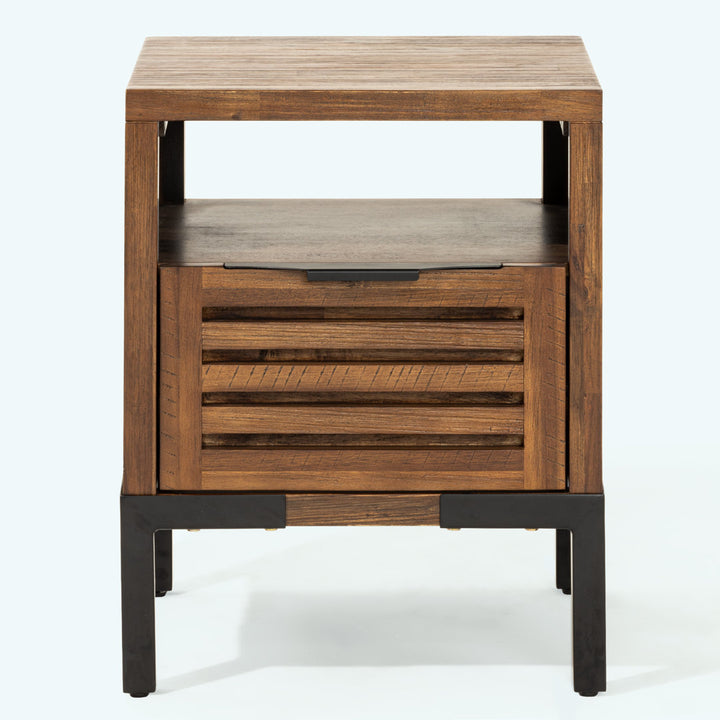Miller Solid Wood Nightstand, Side Table Millwood Pines