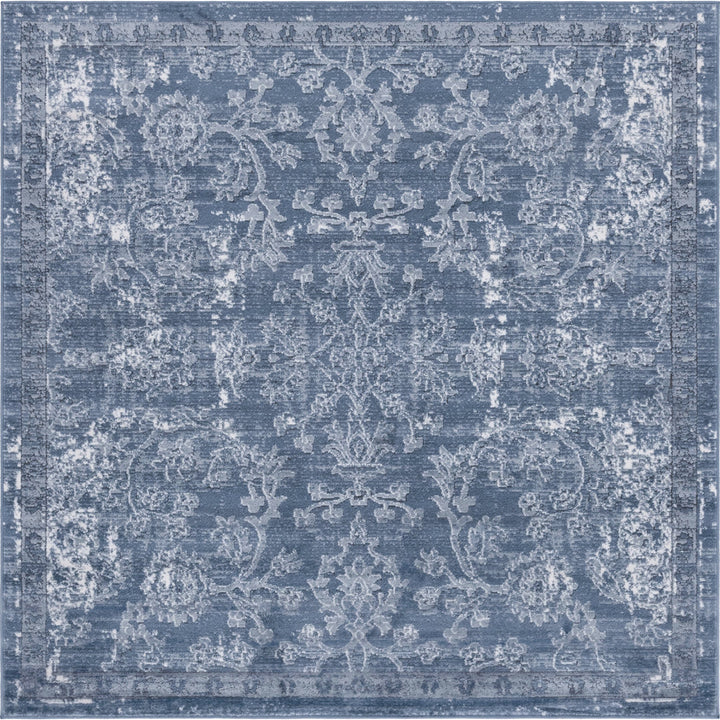 Charters Towers Oriental Blue Area Rug Langley Street® Rug Size: Square 6'1"