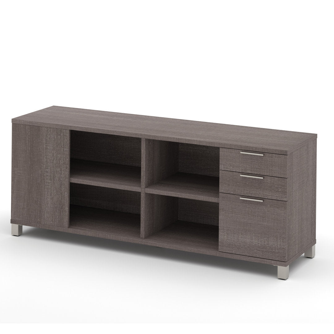 Idael 3 - Drawer Filing Credenza Ivy Bronx Color: Bark Gray