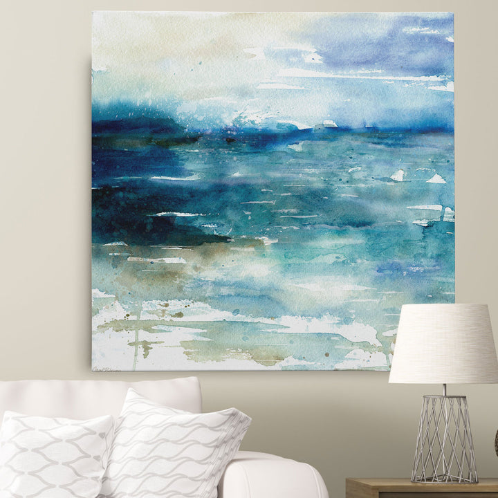 Ocean Break I by Carol Robinson - Wrapped Canvas Print Sand & Stable™ Size: 32" H x 32" W x 1.5" D