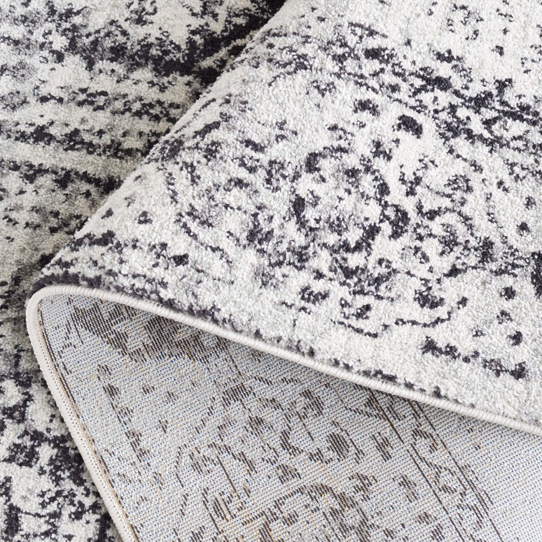 Highworth Oriental Ivory/Black Area Rug Trent Austin Design® Rug Size: Rectangle 3' x 5'