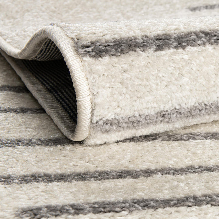 Cohutta Geometric Grey and Ivory Area Rug The Twillery Co.® Rug Size: Runner 2' x 5'