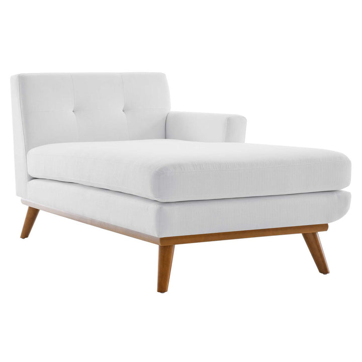 Modway Engage Chaise Modway Upholstery Color: White Orientation: Right Hand Facing