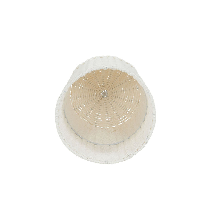 Bimal Paper Rope Gallon Waste Basket Bayou Breeze Color: White Capacity: 2 (Gallons)