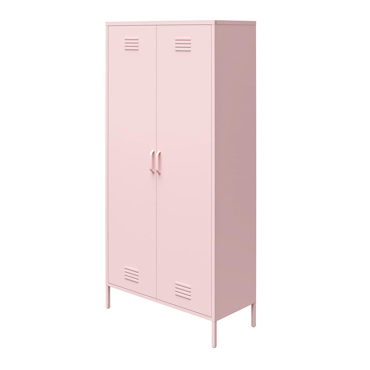Cache 2 Door Tall Metal Locker Style Storage Cabinet Novogratz Finish: Pink