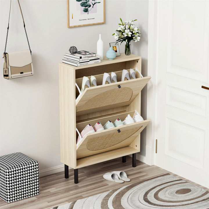 Shoe Storage Cabinet Bay Isle Home™ Finish: Natural