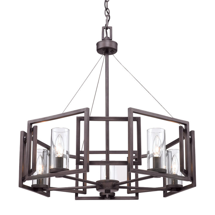 Newlin 5 - Light Unique Drum Chandelier Trent Austin Design® Finish: Gunmetal Bronze