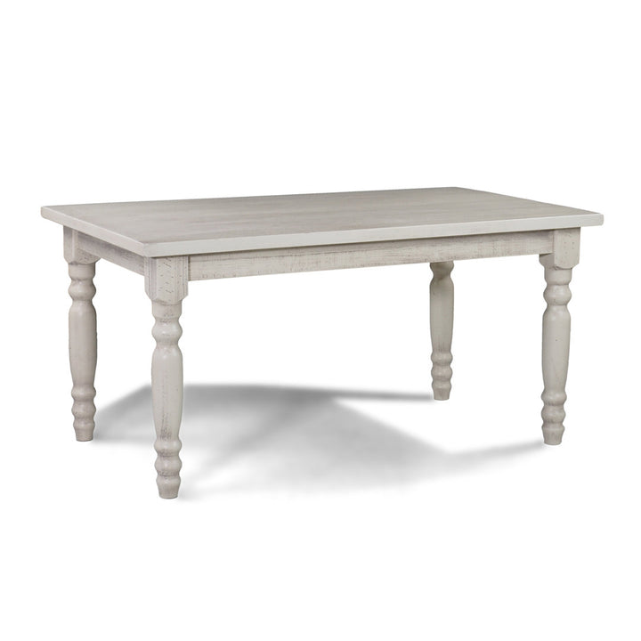 Valerie Dining Table Grain Wood Furniture Color: Off White