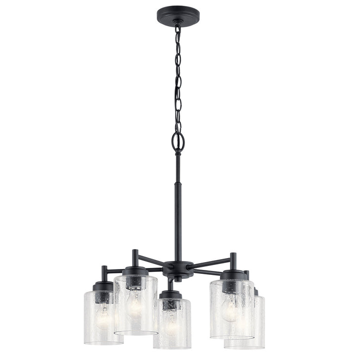 Winslow 5 - Light Shaded Traditional Chandelier Kichler Lighting Finish: Black
