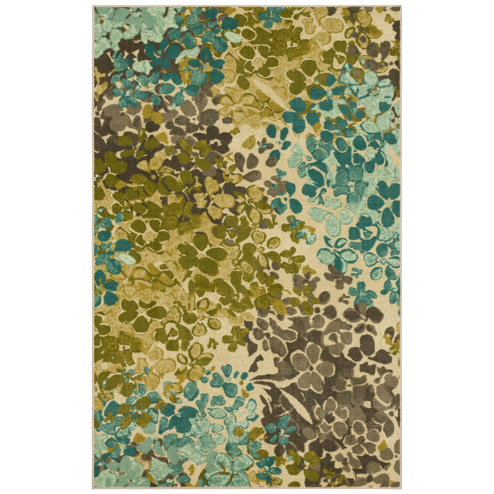 SantaCruz Blue/Green Traditional Floral Area Rug Andover Mills™ Rug Size: Rectangle 5' x 8'