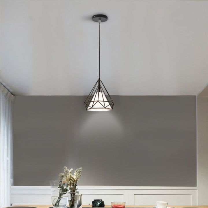1 - Light Caged Geometric Pendant 17 Stories