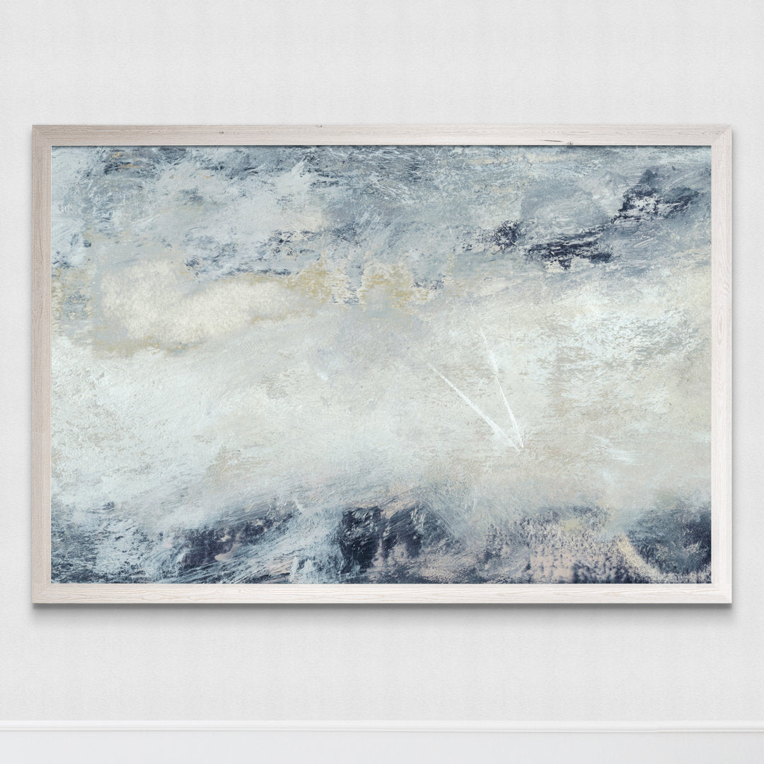 Hushed V' by Paul Cezanne - Picture Frame Painting Print Highland Dunes Size: 16" H x 22" W x 2" D Format: Framed Canvas White