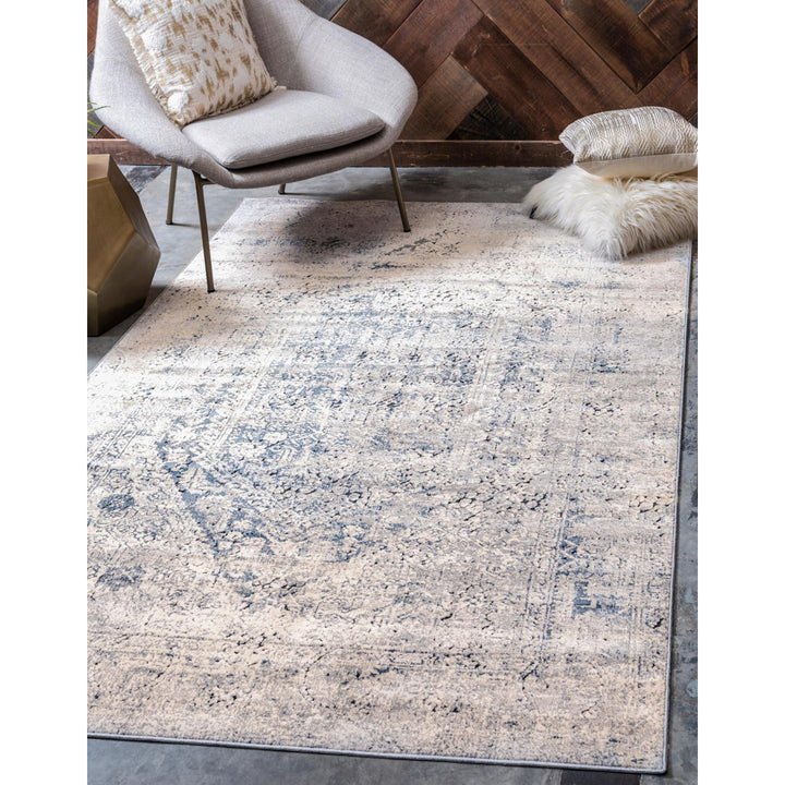 Corteney Oriental Gray Area Rug Alcott Hill® Rug Size: Rectangle 9' x 12'2"
