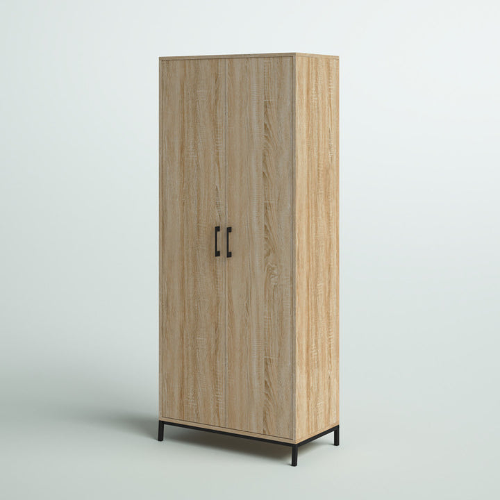 Clower 7 - Shelf Storage Cabinet Zipcode Design™ Finish: Charter Oak™