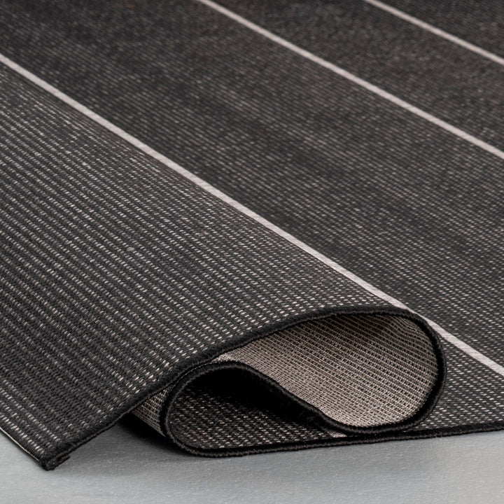 Randall Striped Machine Woven / Power Loomed Indoor/Outdoor Patio Rug Union Rustic Rug Size: Square 8'