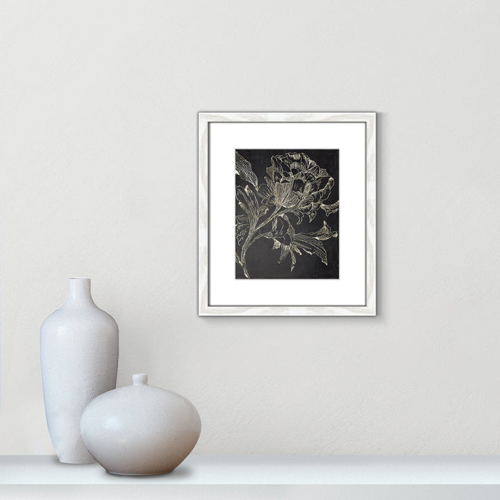 Golden Flower Folklore I by Asia Jensen - Picture Frame Graphic Art Print Joss & Main Size: 15" H x 13" W Format: White Framed