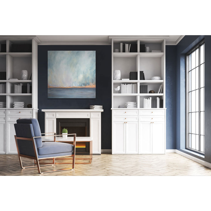 Journey Softly' Painting Highland Dunes Size: 16" H x 16" W x 1.5" D Format: Wrapped Canvas