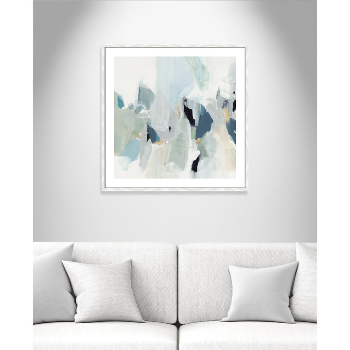 Little Talks III' by Isabelle Z - Painting Print Casa Fine Arts Size: 33.25" H x 33.25" W x 0.75" D Format: White Wood Framed Paper