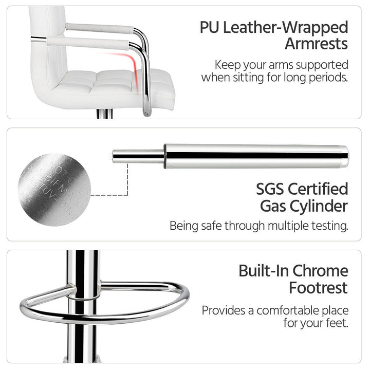 Leith Adjustable Height Swivel Bar Stool (Set of 2) Wade Logan®