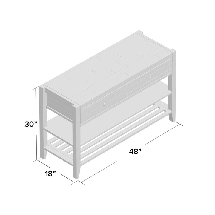 Flavio 48" Solid Wood Console Table Beachcrest Home™