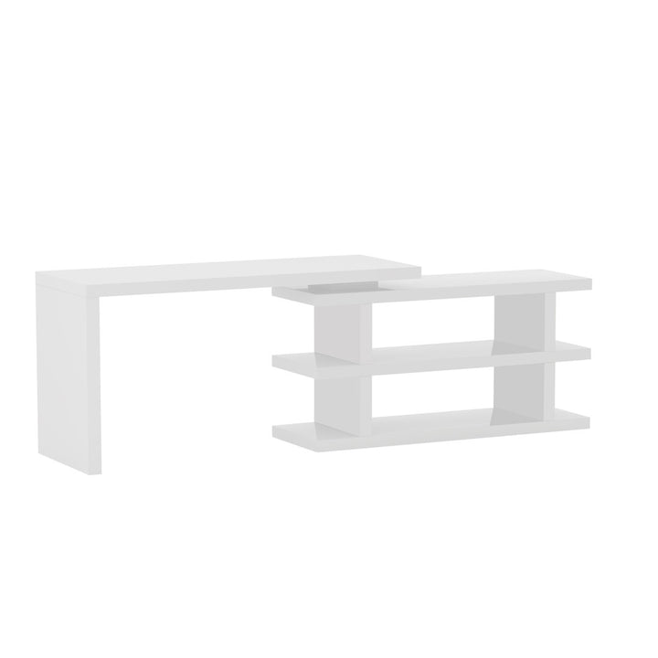 Madruga Contemporary Reversible L-Shaped Desk w/ 180 Degree Rotation Latitude Run®