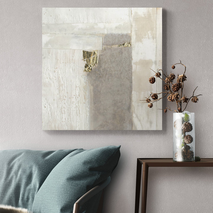 'Neutral Gold II' - Wrapped Canvas Print Mercer41 Size: 32" H x 32" W x 1" D