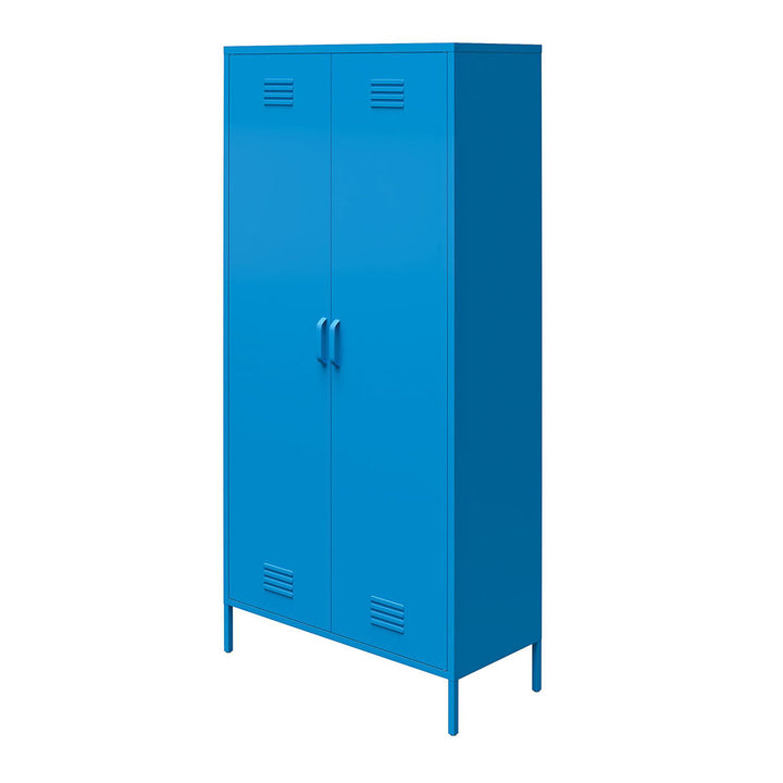 Cache 2 Door Tall Metal Locker Style Storage Cabinet Novogratz Finish: Bright Blue