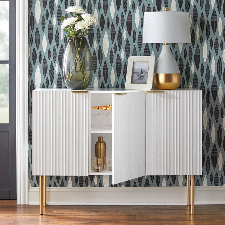 Santillanes 47.25'' Wide Sideboard Willa Arlo™ Interiors Color (Base/Top): White/White