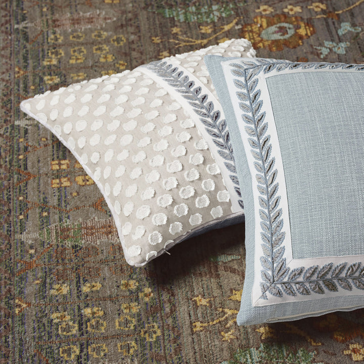 Amberlynn Applique Decorative Square Cotton Blend Pillow Cover & Insert Eastern Accents