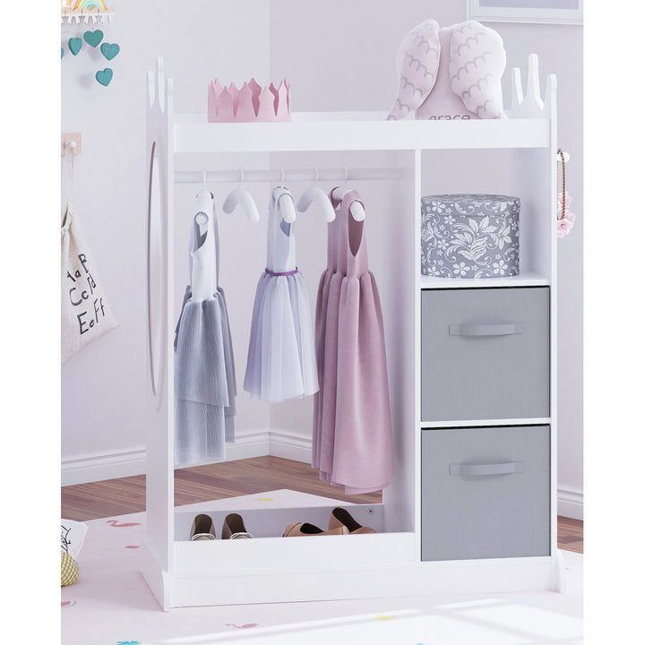 Helen Armoire Gemma Violet Color: White