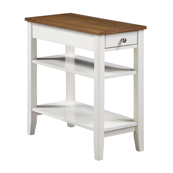 Carbin End Table with Drawer and Shelves Winston Porter Color: Driftwood