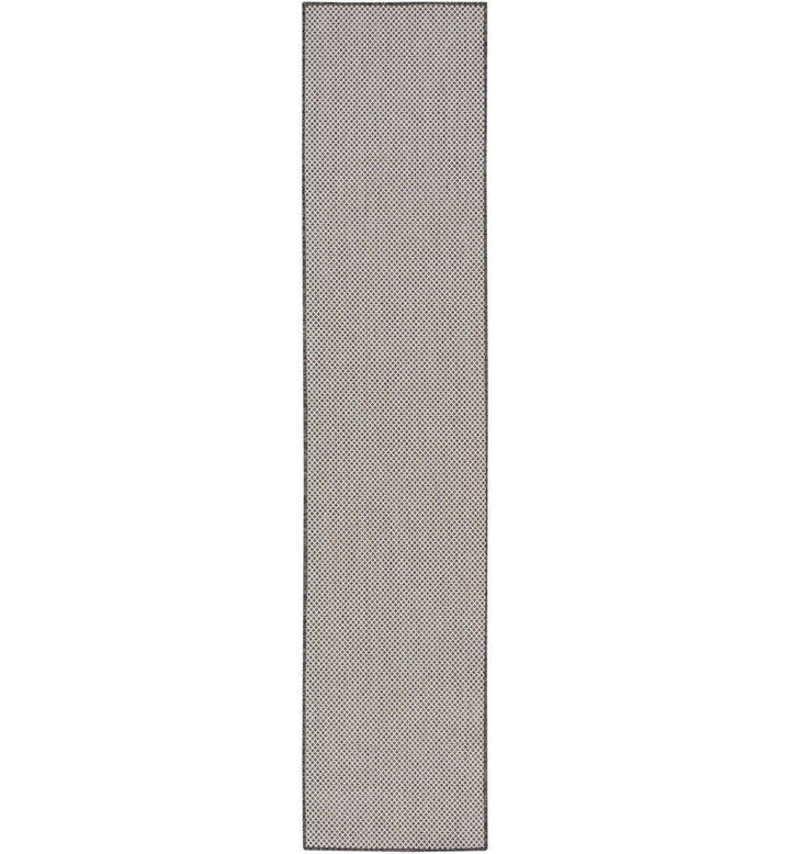 Leia Ivory/Charcoal Gray Indoor / Outdoor Area Rug Sand & Stable™ Rug Size: Runner 2'2" x 8'