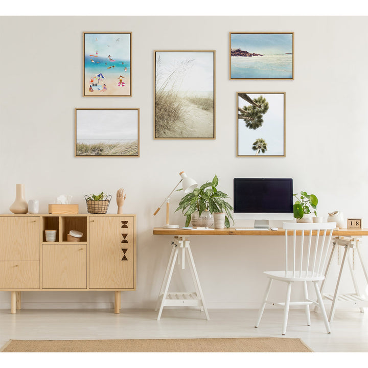 Dovecove Sylvie Beach Grasses Framed Canvas By Emiko And Mark Franzen Of F2images 23X33 White Dovecove Size: 23" x 33" Format: Natural