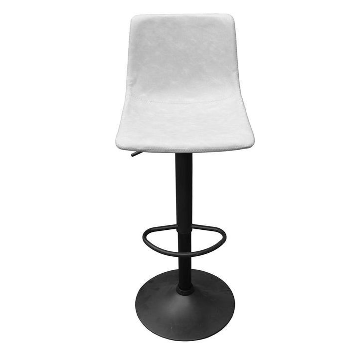 17 Stories Tilbury Modern Adjustable Bar Stool With Footrest & 360-Degree Swivel 17 Stories Upholstery: Light Gray, Number of Stools: 2