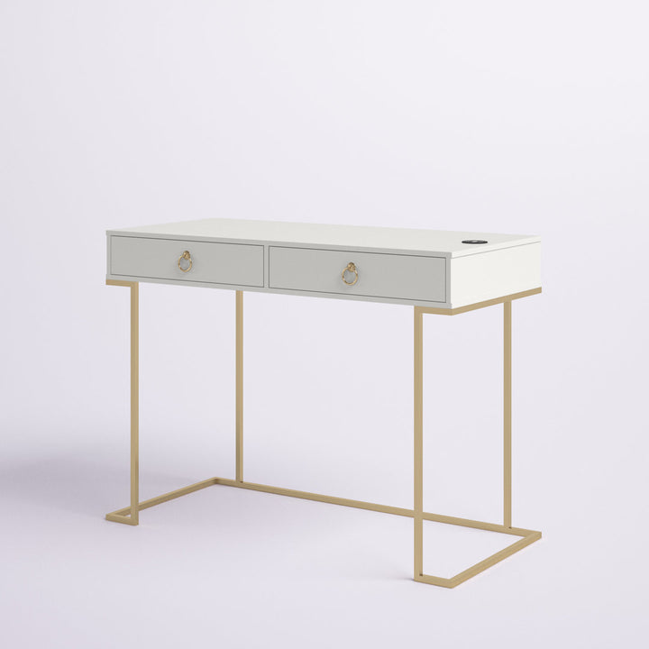 Battista Writing Desk Willa Arlo™ Interiors Color (Top): White