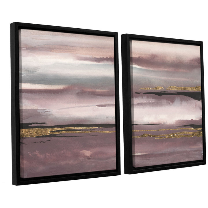 Gilded Storm I 2 Piece Framed Painting Print on Canvas Set Mercer41 Size: 36" H x 24" W x 2" D