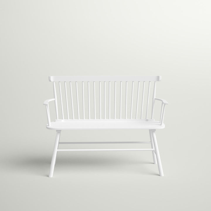 Karlovy Wood Bench Dovecove Color: Stark White