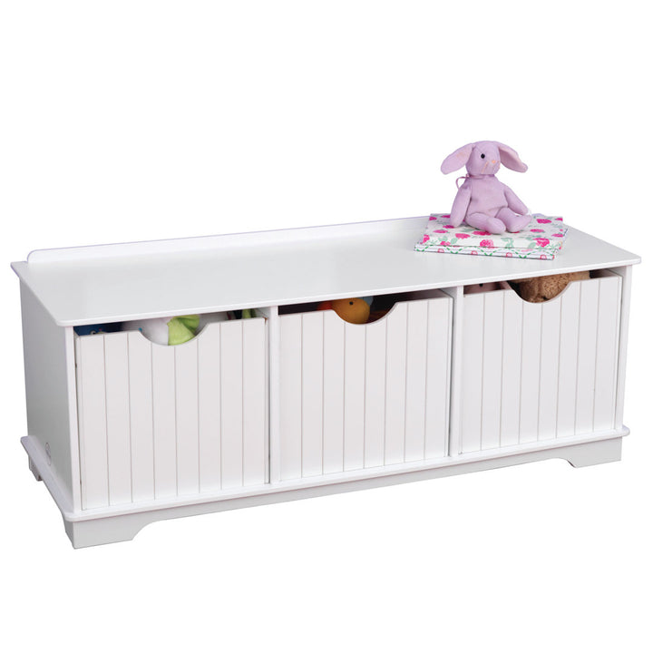 Nantucket Toy Storage Bench KidKraft Finish: White