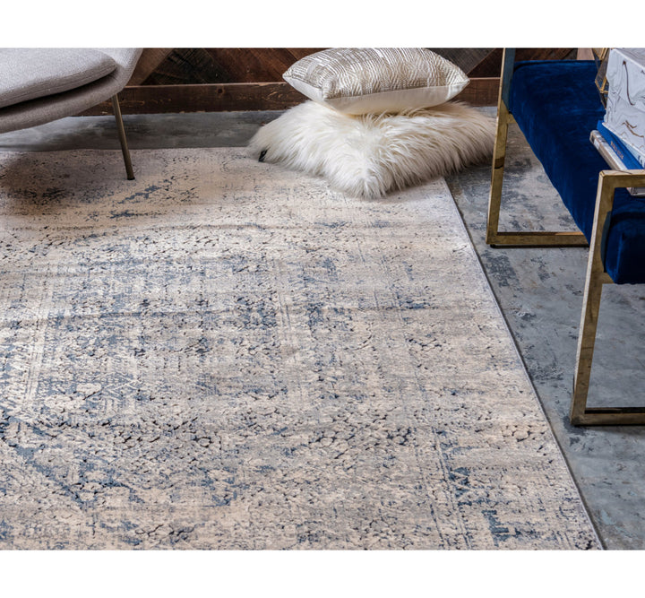 Corteney Oriental Gray Area Rug Alcott Hill® Rug Size: Rectangle 9' x 12'2"