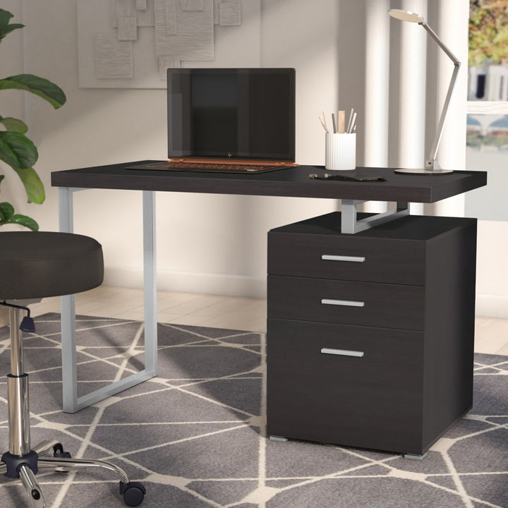 Kaitlyn Reversible Desk Wade Logan® Color: Cappuccino