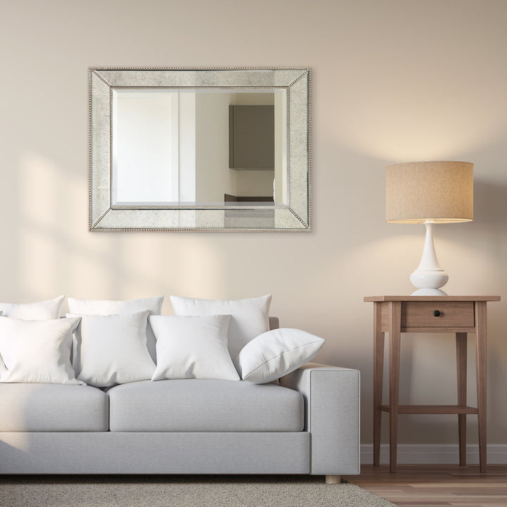 Heffernan Beveled Accent Mirror One Allium Way® Size: 40“ x 30"