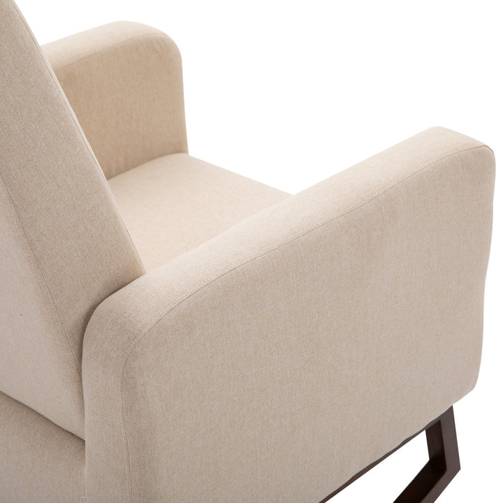 Atze Rocking Chair Latitude Run® Fabric: Cream White
