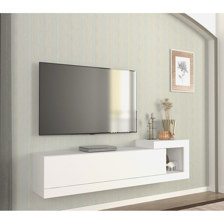 59.06'' W Floating Storage Credenza Ebern Designs Color: White