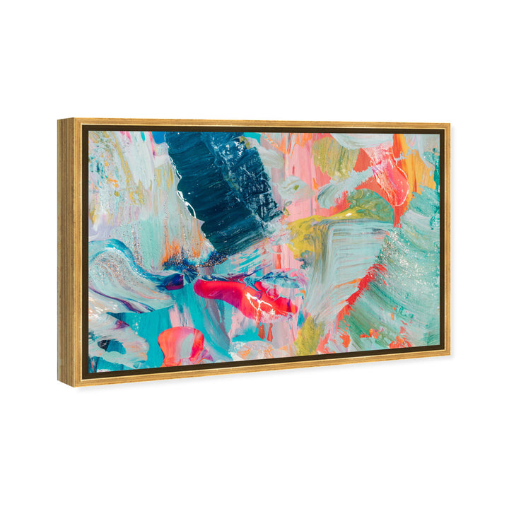 Abstract That Love Feeling - Graphic Art on Canvas Oliver Gal Prints Size: 10" H x 15" W Format: Gold Framed Canvas