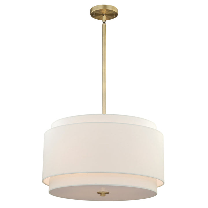 Amia 4 - Light Drum Chandelier Three Posts™ Finish: Matte Brass