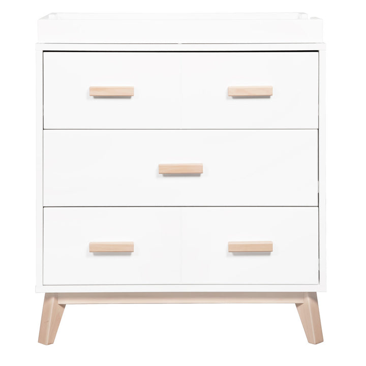 Scoot 3 Drawer Changing Table babyletto Color: White/Washed Natural