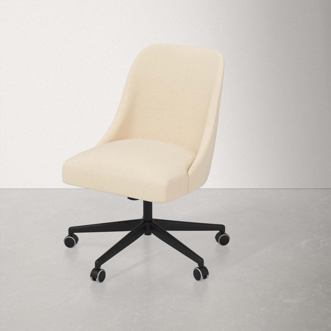 Acosta Task Chair AllModern Upholstery Color: Classic Pearl Performance Velvet
