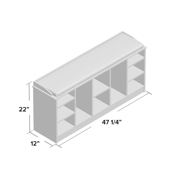 10 Pair Shoe Storage Bench Red Barrel Studio®