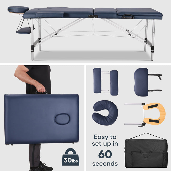Massage Table Portable Massage Bed Lash Spa Tattoo Bed MaxKare